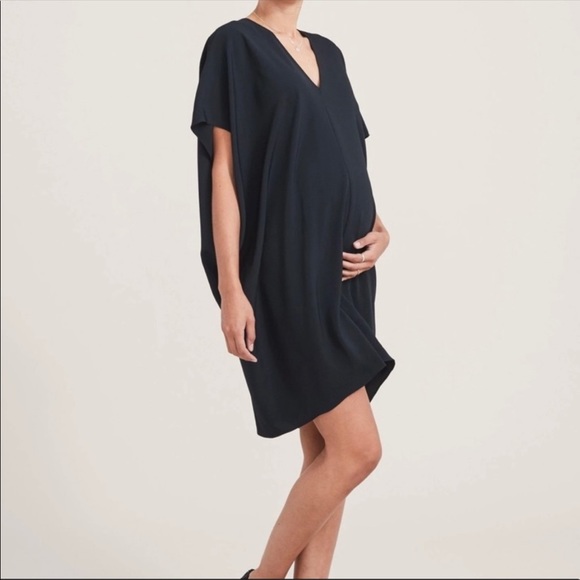 HATCH Black Slouch Dress - Size Petite (Maternity) - Picture 3 of 7